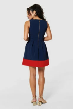 Closet LondonNAVY/REDHackney Dress 9 Closet LondonNAVY/REDHackney Dress -Closet London Popular Shop D2747 NAVYCREAM 1713 592251 18148.1687261786