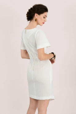 Closet London Ivory Short Sleeve Asymmetrical Wrap Dress 7 Closet London Ivory Short Sleeve Asymmetrical Wrap Dress -Closet London Popular Shop D4223 DSC 6636 19530.1567522961