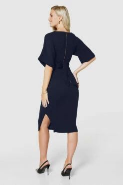 Closet London Navy BlueKimono Pencil Midi Dress -Closet London Popular Shop D4300 BLACK 0778 17555 25786.1689240039