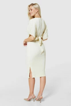 Closet London Stone Cream Kimono Pencil Midi Dress -Closet London Popular Shop D4300 STONE 0657 56473.1678464567