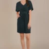 Closet London PetiteBlack Tie Waist Tulip Dress