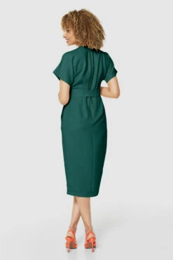 Closet London Petite Emerald GreenKimono Wrap Dress 9 Closet London Petite Emerald GreenKimono Wrap Dress -Closet London Popular Shop D5142 STONE 712201 41110.1696601338