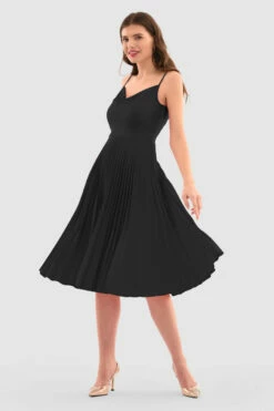 Closet London Cowl Pleated DressBLACK -Closet London Popular Shop D5201 Raspberry DSC 5856 67806 21 36992.1696410968