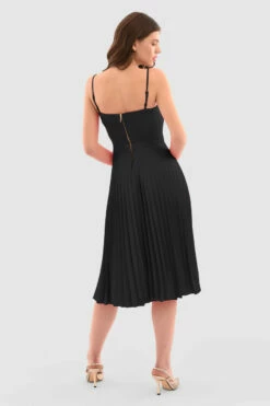 Closet London Cowl Pleated DressBLACK -Closet London Popular Shop D5201 Raspberry DSC 5874 79448 21 61986.1696410968