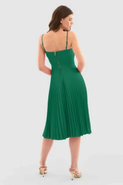 Closet London Green Cowl Pleated Dress -Closet London Popular Shop D5201 Raspberry DSC 5874 794481 61442.1696411176