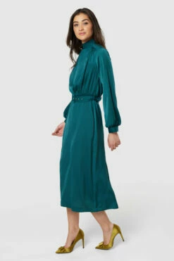 Closet London Green High Neck Midi Dress -Closet London Popular Shop D5406 20220621 Closet London 19092 98116.1656596480