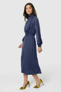 Closet London Navy High Neck Midi Dress -Closet London Popular Shop D5406 20220621 Closet London 19092 98116.1656596480.1280.1280 55326.1657882895