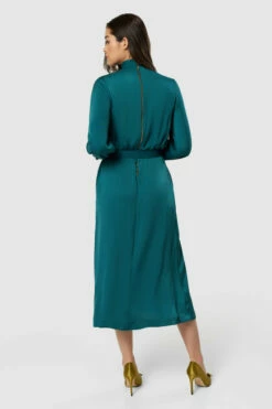 Closet London Green High Neck Midi Dress -Closet London Popular Shop D5406 20220621 Closet London 19099 74454.1656596480