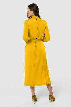 Closet London Mustard High Neck Midi Dress -Closet London Popular Shop D5406 20220621 Closet London 19099 74454.1656596480.1280.1280 2 66918.1657882932