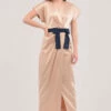 Closet London Beige Draped Wrap Dress -Closet London Popular Shop D5753 DSC 7973 47532.1633089677
