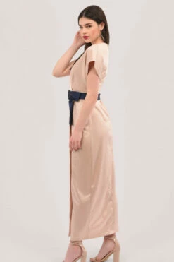 Closet London Beige Draped Wrap Dress -Closet London Popular Shop D5753 DSC 7983 68750.1608300139