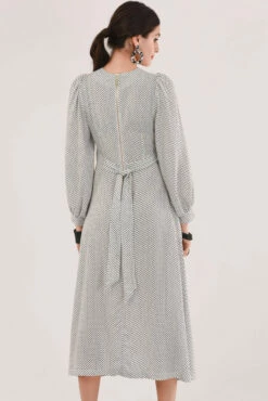Closet London White Puff Sleeve Polka Dot Midi Dress -Closet London Popular Shop D5834 DSC 8608 23418.1580140073