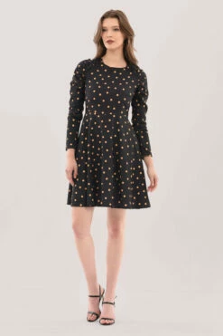 Closet London Black Polka Dot Gathered Shoulder Dress 8 Closet London Black Polka Dot Gathered Shoulder Dress -Closet London Popular Shop D5862 DSC 9085 36419.1623851588