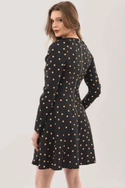 Closet London Black Polka Dot Gathered Shoulder Dress 9 Closet London Black Polka Dot Gathered Shoulder Dress -Closet London Popular Shop D5862 DSC 9097 11424.1623851604