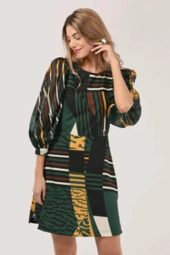 Closet London Green Puff Sleeve Shift Dress -Closet London Popular Shop D6170 DSC 7062 done 60790.1594136698