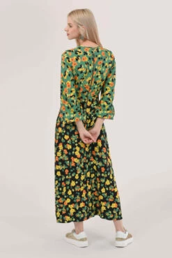 Closet London Green Gathered Neck A Line Dress -Closet London Popular Shop D6222 DSC 7353 done 82243.1594138393