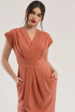 Closet London Pink Wrap Tulip Skirt Dress 8 Closet London Pink Wrap Tulip Skirt Dress -Closet London Popular Shop D6238 DSC 7621 32014.1625672193