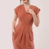 Closet London Pink Wrap Tulip Skirt Dress -Closet London Popular Shop D6238 DSC 7630 95164.1633089838