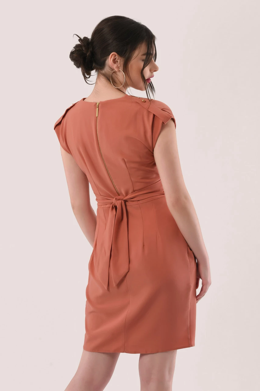 Closet London Pink Wrap Tulip Skirt Dress 6 Closet London Pink Wrap Tulip Skirt Dress - Image 4