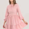 Closet London Pink High Collar Mini Dress -Closet London Popular Shop D6244 DSC 3599 57902.1633689790