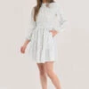 Closet London Ivory High Collar Mini Dress -Closet London Popular Shop D6244 DSC 3656 79027.1633520934