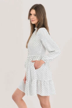 Closet London Ivory High Collar Mini Dress -Closet London Popular Shop D6244 DSC 3661 62701.1633520940