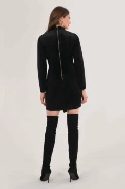 Closet London Black Blazer Velvet Mini Dress -Closet London Popular Shop D6432 DSC 8990 61798.1603104653