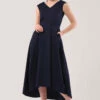 Closet London Navy High-Low Pleated Dress -Closet London Popular Shop D6470 DSC 7552 50262.1633089983