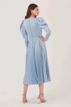 Closet London Blue Pleated Midi Dress 9 Closet London Blue Pleated Midi Dress -Closet London Popular Shop D6477 DSC 4527 08123.1605703139