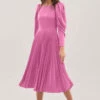 Closet London Pink Pleated Dress