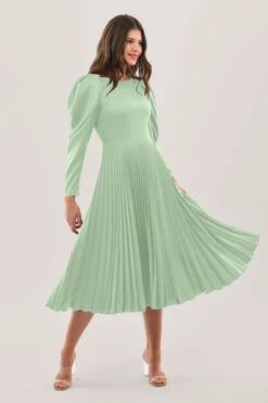 Closet London Mint Green Pleated Midi Dress -Closet London Popular Shop D6477 DSC 9604 59261 58623.1660041510