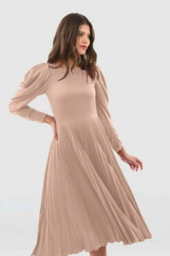 Closet London Blush Pleated Midi Dress -Closet London Popular Shop D6477 DSC 9608 29237 96054.1663167672