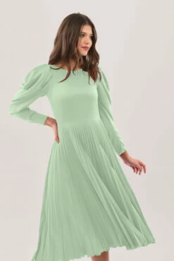 Closet London Mint Green Pleated Midi Dress -Closet London Popular Shop D6477 DSC 9608 53250 81274.1660041510
