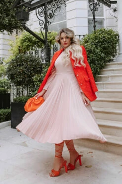 Closet London Blush Pleated Midi Dress -Closet London Popular Shop D6477 DSC 9613 98147 0009 Facetune 02 09 2021 10 44 42 51986.1663168217