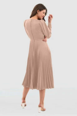Closet London Blush Pleated Midi Dress -Closet London Popular Shop D6477 DSC 9613 98147 57198.1663167672