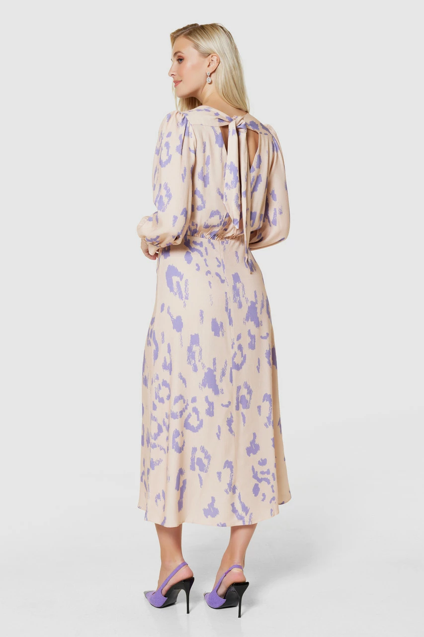 Closet London PinkV-Back With Bow Midi Dress 6 Closet London PinkV-Back With Bow Midi Dress - Image 4