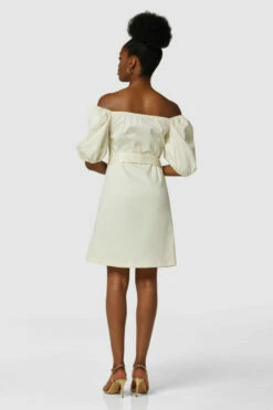 Closet London Ivory Bardot Belted Dress -Closet London Popular Shop D6526 2580 76442.1633098403