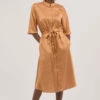 Closet London Brown A-Line Shirt Dress -Closet London Popular Shop D6586 DSC 7253 68983.1633089878
