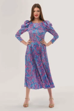 Closet London Pink Print Pleated Dress -Closet London Popular Shop D6623 DSC 1488 24281.1633089985