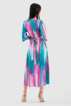 Closet London Green High-Low Wrap Print Dress -Closet London Popular Shop D6627 Jade DSC 6715 36743.1649759835