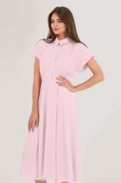 Closet London Pink Full Skirt Shirt Dress 9 Closet London Pink Full Skirt Shirt Dress -Closet London Popular Shop D6644 DSC 0618 88157.1629386648