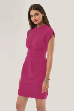 Closet London Fuchsia Kimono Pencil Dress With Tie -Closet London Popular Shop D6665 DSC 1515 59756.1603988869 258531 56964.1675696667