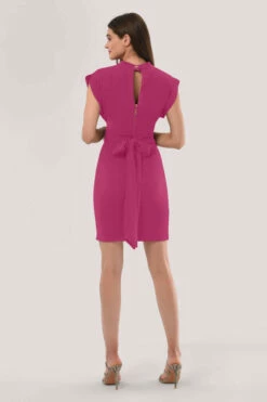 Closet London Fuchsia Kimono Pencil Dress With Tie -Closet London Popular Shop D6665 DSC 1517 67778.1603988869 866831 77749.1675696681