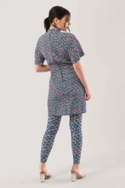 Closet London Multi Heart Print Kimono Wrap Pencil Dress -Closet London Popular Shop D6790 DSC 7522 37599.1616411384