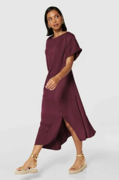 Closet London Red Kimono A-Line Dress -Closet London Popular Shop D6806 EMERALD 14868 87206.1690554704