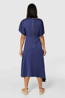 Closet London Navy Kimono A-Line Dress -Closet London Popular Shop D6806 NAVY 14911 62673.1690370297