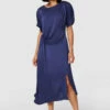 Closet London Navy Kimono A-Line Dress