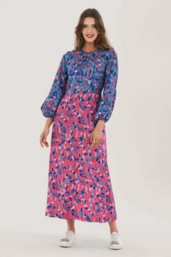 Closet London Curves Pink Gathered Neck Midi Dress -Closet London Popular Shop D6902 DSC 1447 34572.1634048708