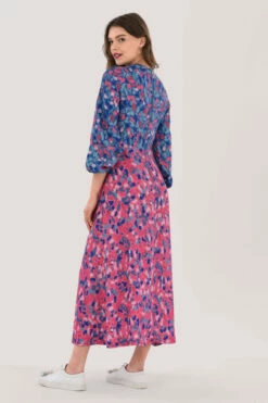 Closet London Curves Pink Gathered Neck Midi Dress -Closet London Popular Shop D6902 DSC 1457 73145.1634048831