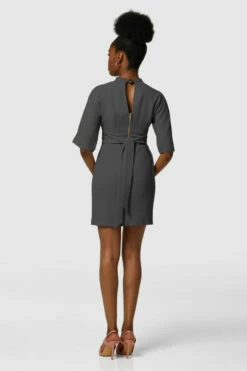 Closet London Black Kimono Tie Waist Dress -Closet London Popular Shop D6941 3136222 16616.1635174335